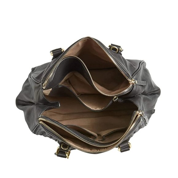 Céline Dion Medley Braided Leather Satchel - Picture 2 of 3